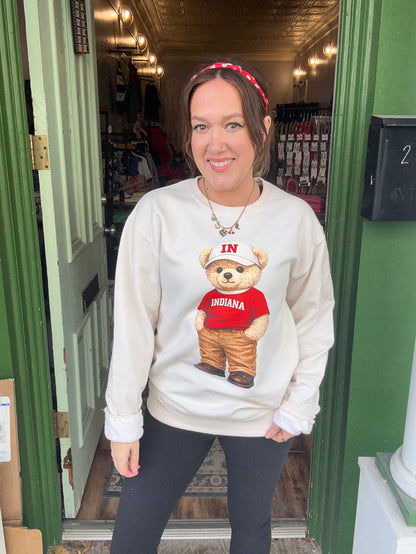 Teddy Indiana Crewneck-RED ONLY