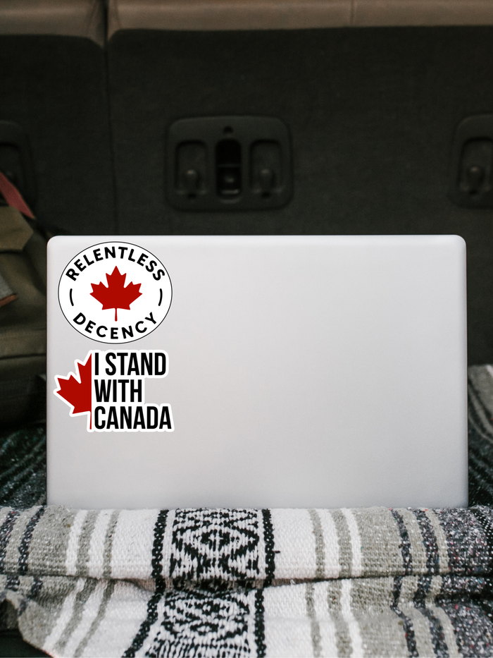 Tod Maffin's Relentless Decency Vinyl Eco Sticker
