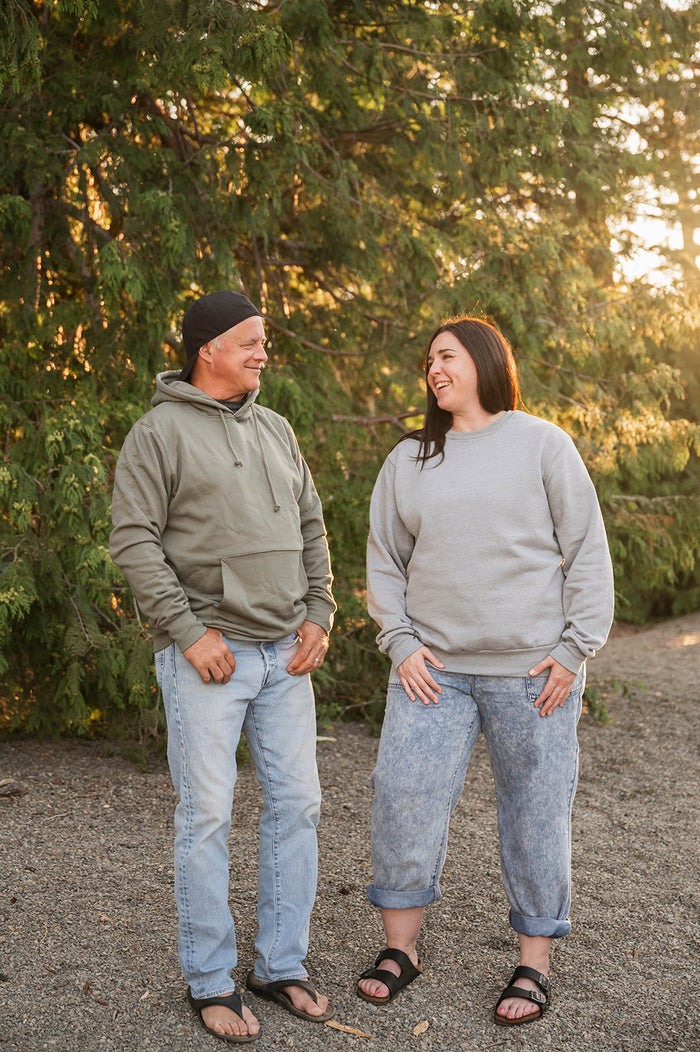 Unisex Eco Crewneck Sweatshirt- Blank Apparel  - Grey