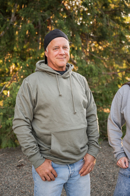 Unisex Organic Cotton Hoodie - Blank Apparel - Sage