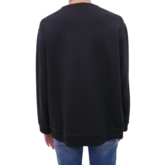 VALENTINO LOGO BLACK SWEATSHIRT - SIZE L
