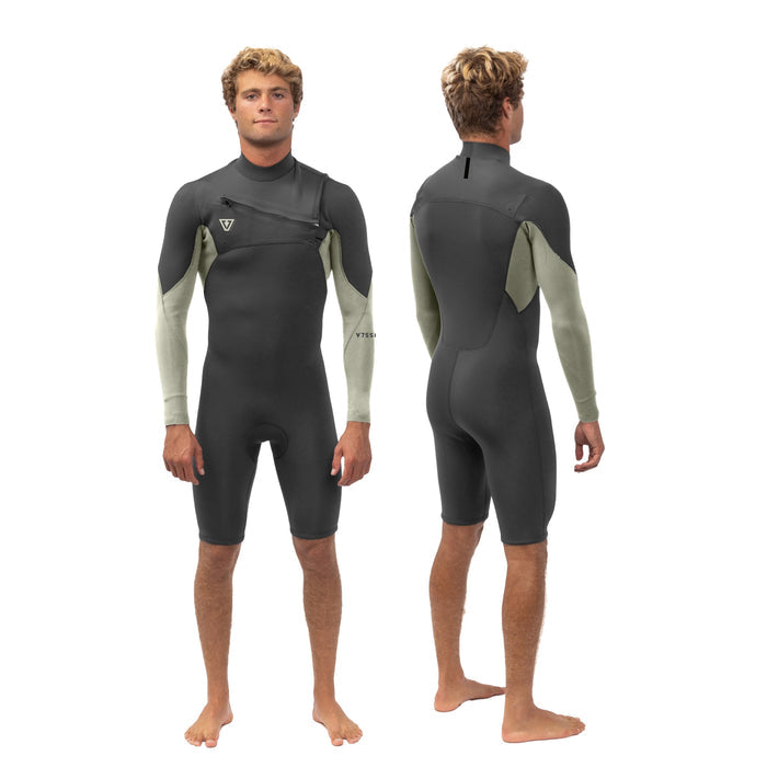 Vissla | Shorty à Manches Longues Homme Natural Seas Front Zip - 2/2mm