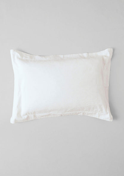 Washed Linen Cotton Oxford Pillowcase Set | Ecru
