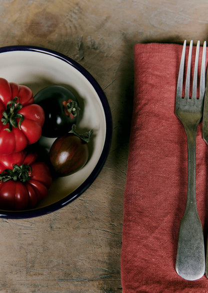 Washed Linen Napkin | Red Clay