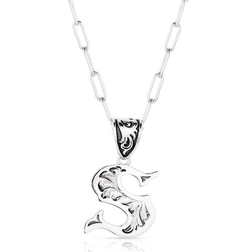 Western Initial S Necklace