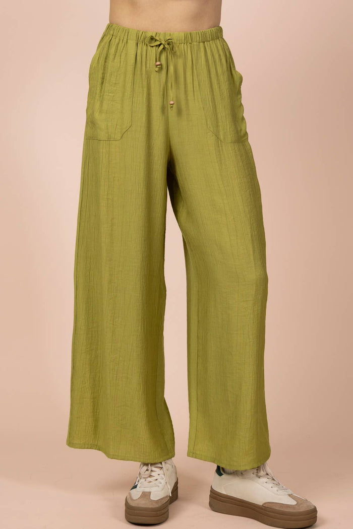 Wide Leg Woven Pants