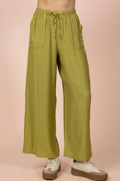 Wide Leg Woven Pants