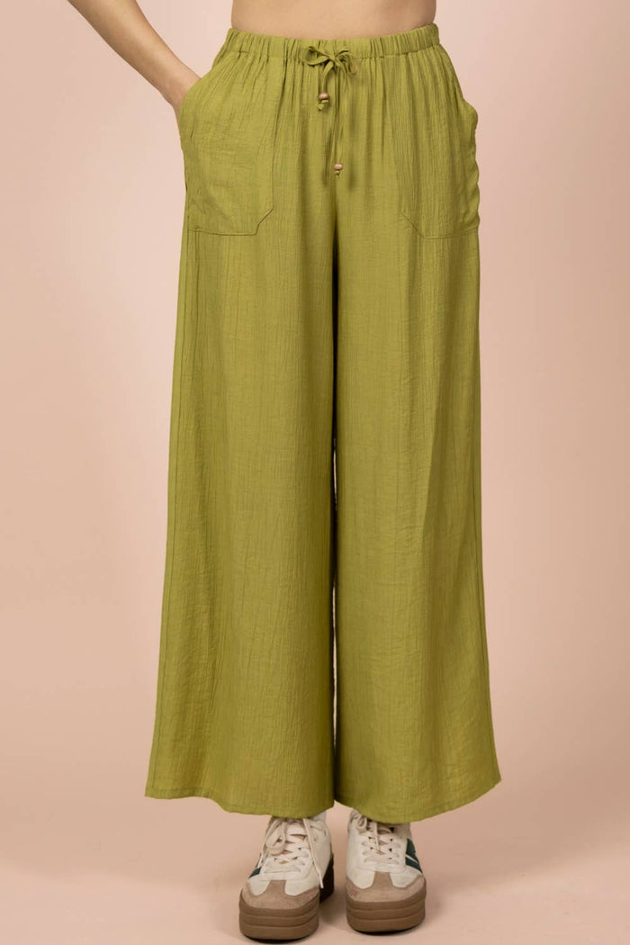 Wide Leg Woven Pants