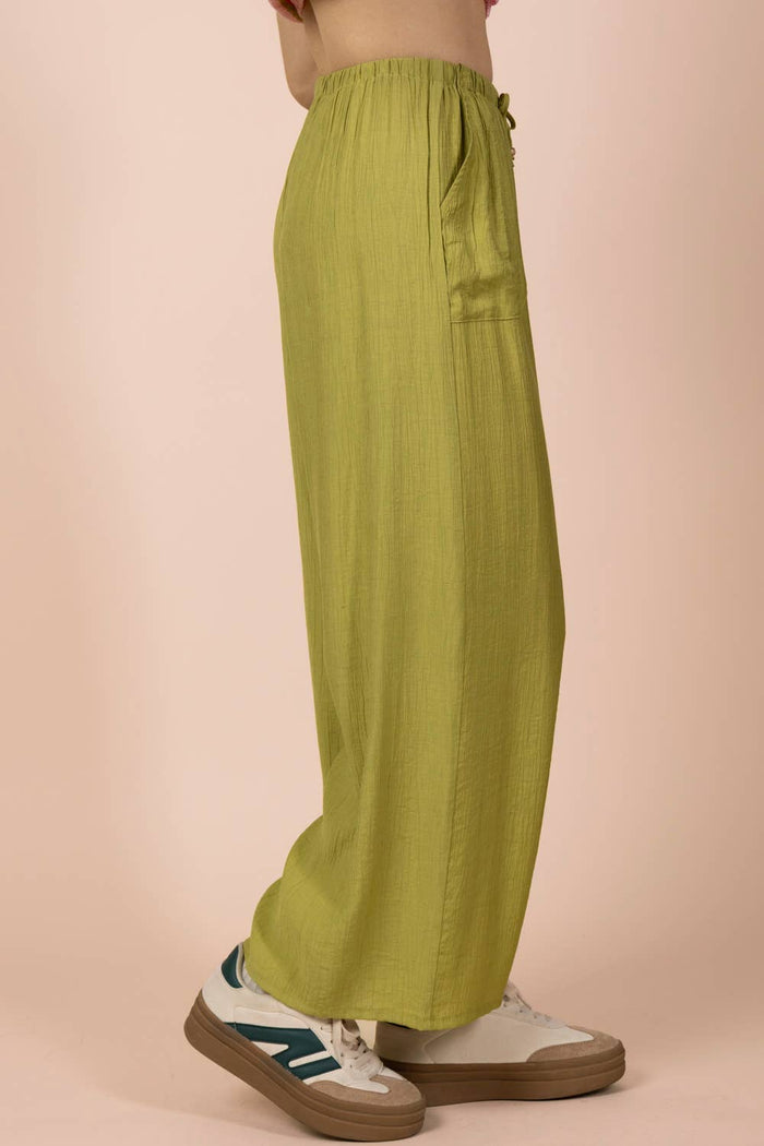 Wide Leg Woven Pants