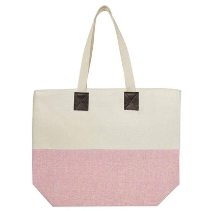 Womens Shimmer Canvas Beach Shoulder Shopping Bag Tote