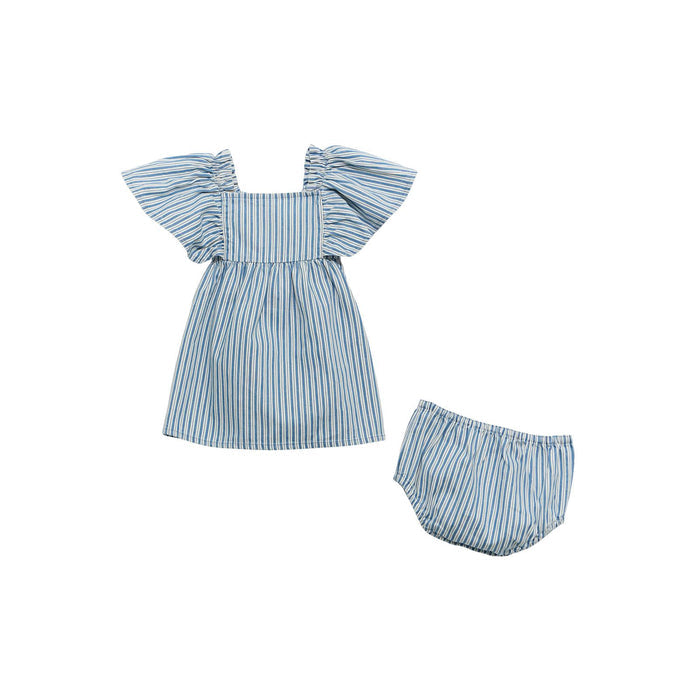 Wrangler Denim Dress Set in Blue