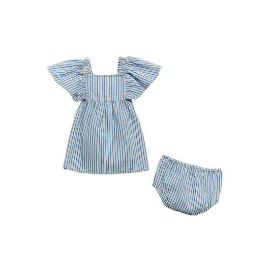 Wrangler Denim Dress Set in Blue