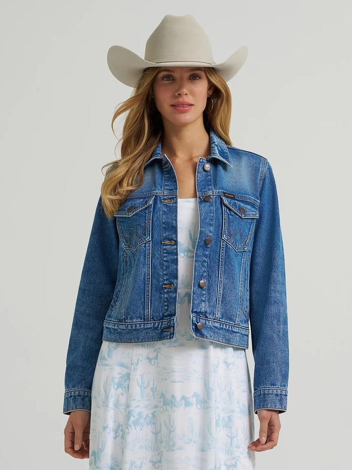 Wrangler Denim Jacket in Light Denim