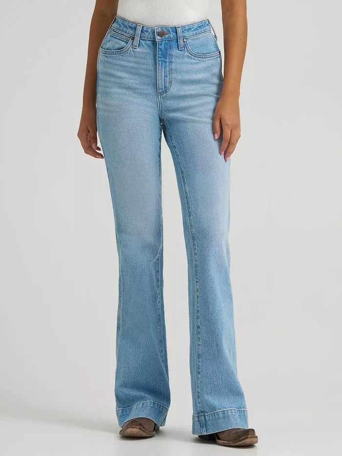 Wrangler Retro Bailey Stretch Trouser High Rise in Kelsey