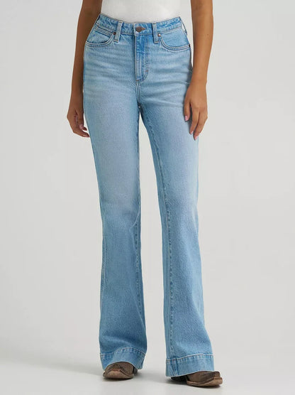 Wrangler Retro Bailey Stretch Trouser High Rise in Kelsey