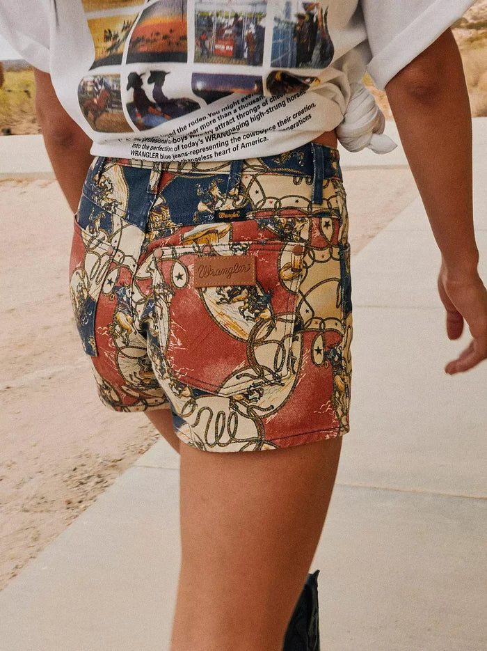 Wrangler Women's Wrangler Print Cowboy Short