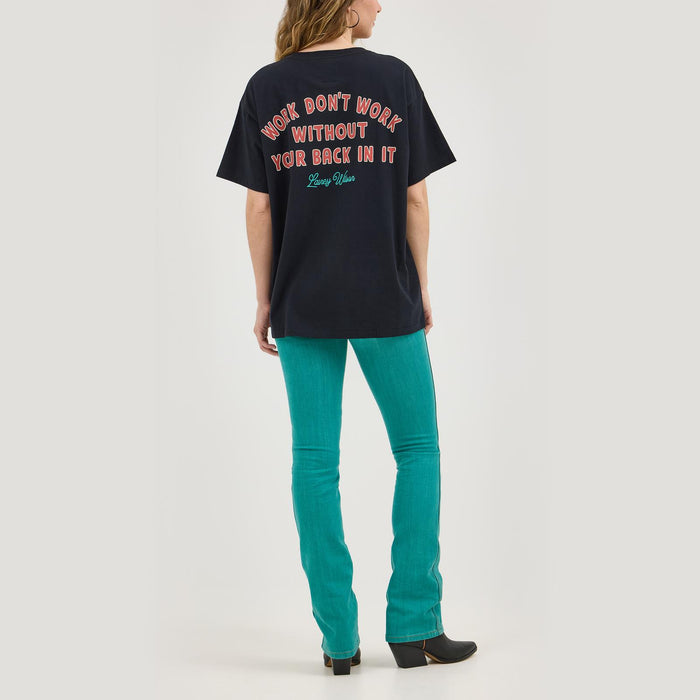 Wrangler x Lainey Wilson Boot Hugger Jean in Turquoise