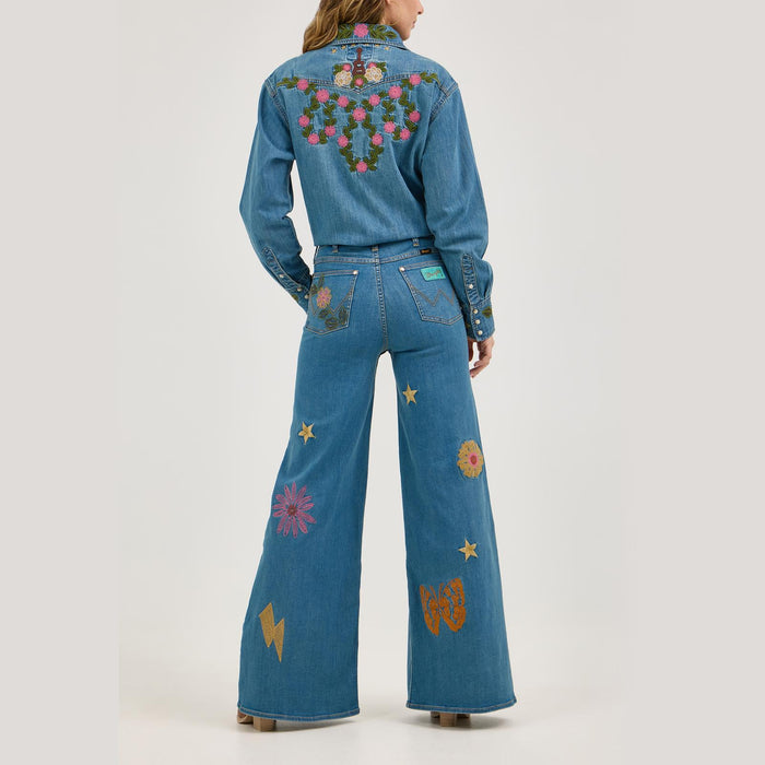 Wrangler X Lainey Wilson Embroidered Denim Shirt